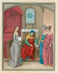 Europäische Tracht im Mittelalter