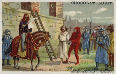 Hinrichtung von Enguerrand de Marigny, Hauptminister von Philipp IV. von Frankreich, 1315