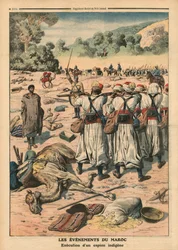Hinrichtung eines marokkanischen Spions, Illustration aus 