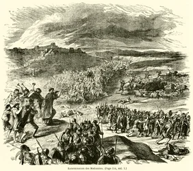 Ausrottung der Midianiter (Gravur)