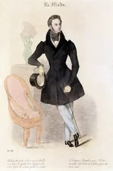 Männliche Mode im Jahr 1829 - in „Les Modes“