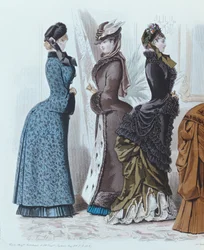 Modeplatte aus Le Moniteur de la Mode, 1882