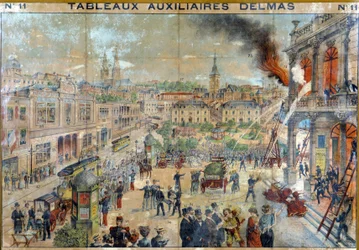 Feuer in der Stadt. 19. Jahrhundert, ed. Delmas