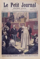 Erster muslimischer Abgeordneter in der französischen Nationalversammlung, Dr. Philippe Grenier, Titelbild von Le Petit Journal, 24. Januar 1897