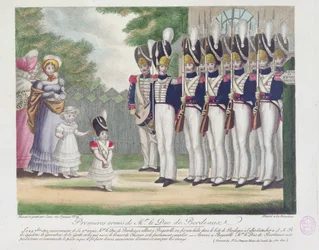 Erste Waffen des Herzogs von Bordeaux, in Bagatelle, 29. September 1822, 1822