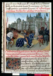 Einnahme von Tours durch Philippe Auguste (1165-1223), König von Frankreich im Jahr 1202