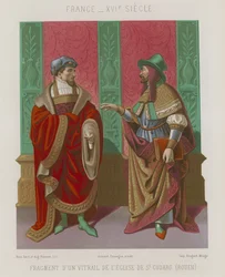 Fragment eines Fensters in der Kirche St. Godard