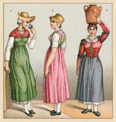 Kostüm Frankreich XIX. Jahrhundert