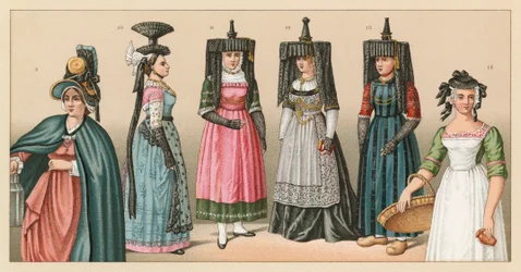 Französische Tracht des 19. Jahrhunderts