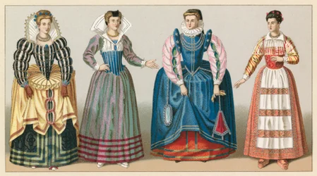 Kostüm des 16. Jahrhunderts in Frankreich