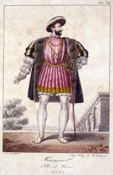 Franz I., König von Frankreich, geboren in Cognac 1494 und gestorben in Rambouillet 1547.
