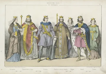 Fränkische Könige und Königinnen der Karolingischen Dynastie