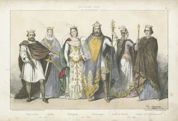 Fränkische Könige und Königinnen der Karolingischen Dynastie