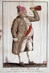 Französische Revolution: Neuer Pakt von Ludwig XVI. mit der Nation (20.06.1792). Anonyme Gravur des 18. Jahrhunderts. Paris, Bibliothek des Arsenal