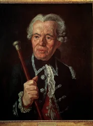 Französische Revolution: Porträt von Marquis Bernard-René Jordan de Launay (1740-1789), Gouverneur der Bastille