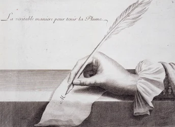 Französische Kalligraphie: „L
