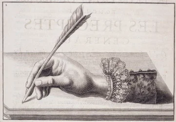 Französische Kalligraphie: „L