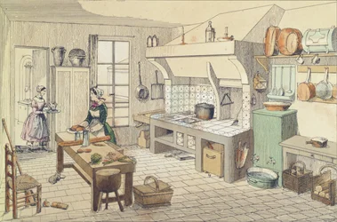 Französische Küche Mitte des 19. Jahrhunderts