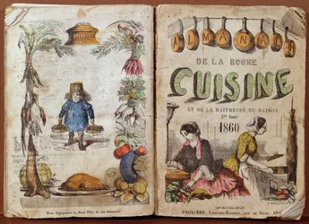 Vorderseite des Almanach de la Bonne Cuisine et de la Maitresse de Maison, 1860