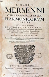 Frontispiz von Harmonie universelle von Marin Mersenne