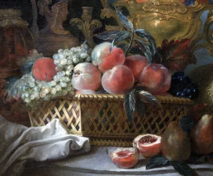 Fruchtvase und Korb (Detail). c.1770