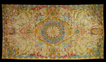 Möbel: Teppich des Zimmers von Ludwig XIV. hergestellt in der Seifenfabrik