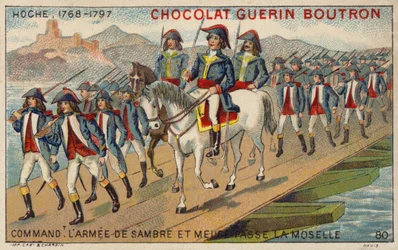General Hoche, Kommandant der Armee von Sambre und Maas, überquert die Mosel