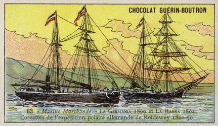 Germania und Hansa, Schiffe der deutschen Nordpol-Expedition von Carl Koldewey