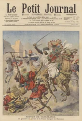 Goumiers greifen Marokkaner in der Nähe von Casablanca an