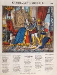 Heinrich IV. (1553-1610), König von Frankreich und seine Geliebte Gabrielle d