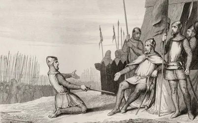 Heinrich I. (1008-60) begnadigt seinen Bruder Robert-Le-Vieux, aus 