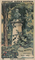 Henri Murger, Romanautor, 1822-1861, errichtet im Luxembourg