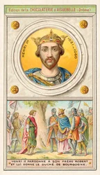 Heinrich I. von Frankreich begnadigt seinen Bruder Robert und gewährt ihm das Herzogtum Burgund