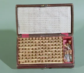 Homöopathischer Medizinkoffer, 2. Hälfte des 19. Jahrhunderts