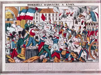 Schreckliches Massaker in Lyon, 9. April 1834