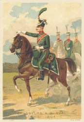 Pferdejagd, Offizier im Jahr 1804