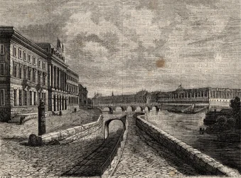 Hotel de la Monnaie - Gravur in Physische, zivile und moralische Geschichte von Paris: von den frühesten historischen Zeiten bis zur Gegenwart von Jacques Antoine Dulaure