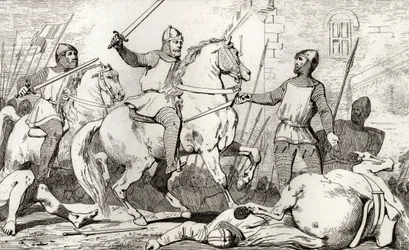 Hugo Capet (941-96) ergreift Karl von Lothringen, aus 