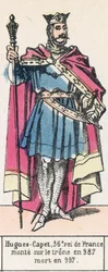 Hugo Capet, 36. König von Frankreich, bestieg den Thron 987, gestorben 997
