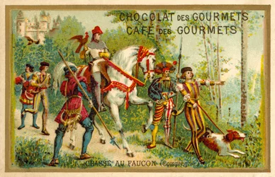 Falkenjagd, Compiegne, Frankreich
