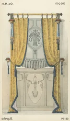 Illustration aus dem Innenarchitektur-Produktkatalog von A R & Cie, Frankreich