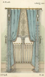 Illustration aus dem Innenarchitektur-Produktkatalog von A R & Cie, Frankreich