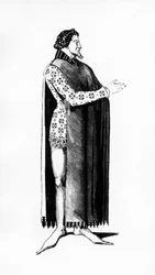Illustration aus Histoire du costume en France depuis les 18e siècle von Jules Etienne Joseph Quicherat, 1877