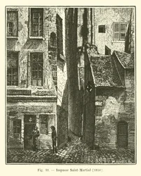 Impasse Saint-Martial, 1850