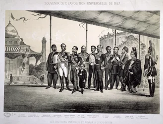 Kaiserliche und königliche Besucher der Weltausstellung in Paris, 1867