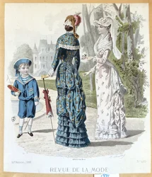 In einem Park, aus Revue de la Mode, 1881