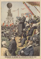 Einweihung des Denkmals für die Aeronauten der Belagerung von Paris
