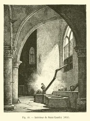 Innenraum von Saint-Landry, 1825