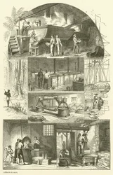 Innenansicht einer Zuckerraffinerie