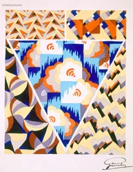 Inneneinrichtungsmuster, ca. 1930er